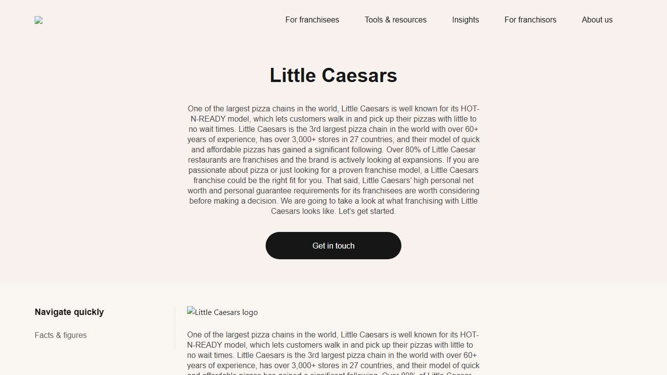 Little Caesars Franchise Cost & Opportunities 2026 Franchise Help